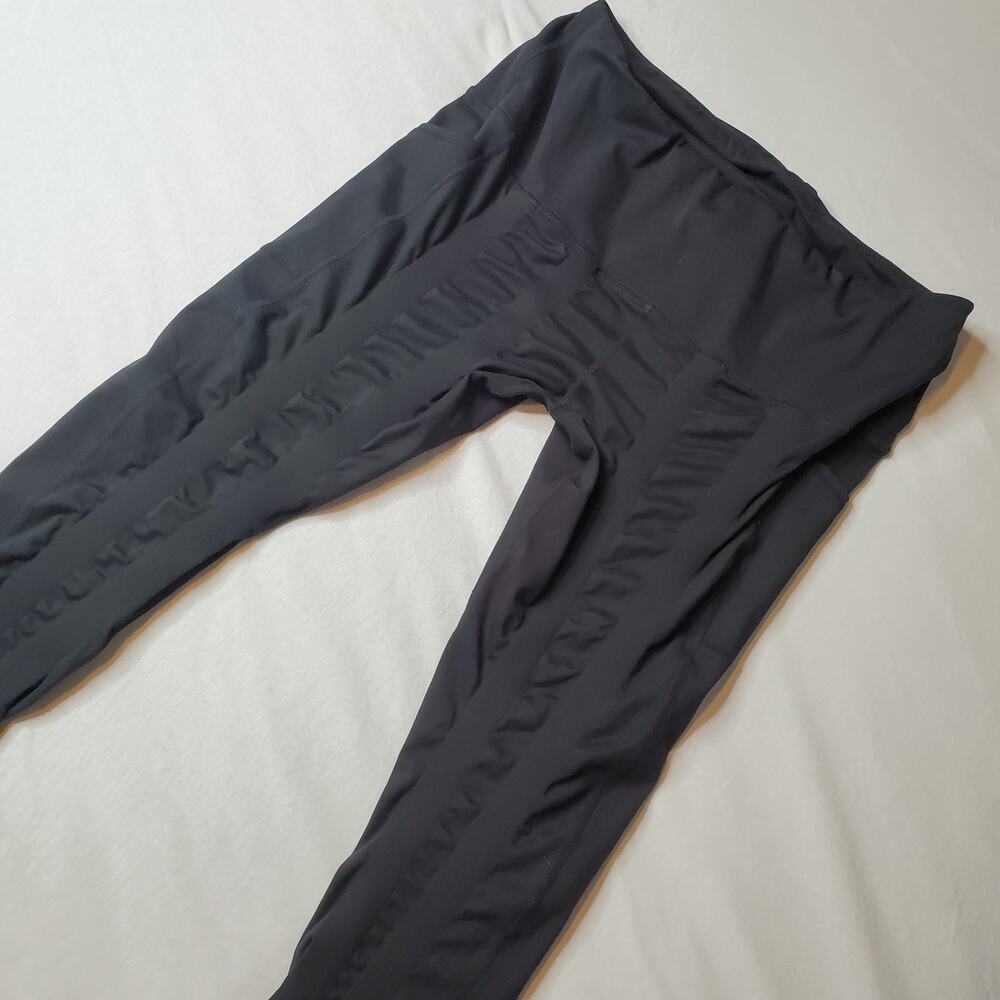 Sweetflexx Women's Size 16 Resistance 4 Band Leggings High Waist Pocket Black